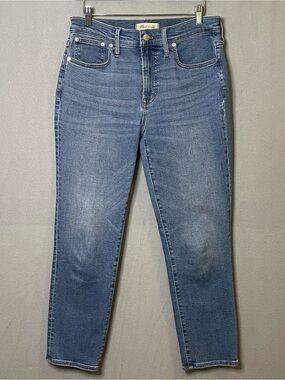 Madewell Perfect Vintage Jeans Size 28 Mid Rise Straight Light Wash